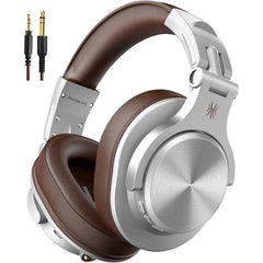 OneOdio A70 Bluetooth Over Ear Headphones, Wireless Headphones w/ 72H Playtime, Hi-Res, 3.5mm/6.35mm Wired Audio Jack for Studio Monitor & Mixing DJ Guitar AMP, Computer Laptop PC Tablet