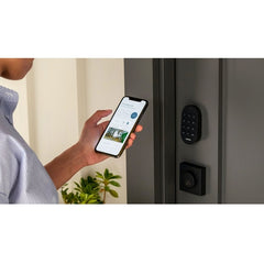 SimpliSafe Smart Lock Wi-Fi Replacement Deadbolt with App Home Protected - Black