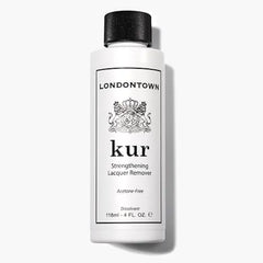 LONDONTOWN Acetone Free Nail Polish Remover Fast Acting, Gentle Formula with Vitamins A & E, Removes Glitter & Dark Polish, Strengthens & Hydrates Nails