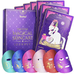 ZealSea Collagen Face Masks – Hydrating & Anti-Aging Facial Sheet Masks with Hydrogel, Oat Peptide & Astaxanthin Q10 | Firming, Lifting, Pore Care & Elasticity Boost | Spa Self-Care Gift Set