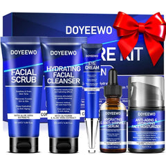 DOYEEWO Men’s Complete Skincare & Body Care Gift Set – Hydrating, Firming & Anti-Aging Essentials for Face and Body