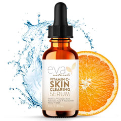 Eva Naturals Vitamin C Serum for Face – Anti Aging Dark Spot Remover with Retinol, Hyaluronic Acid, Niacinamide & Salicylic Acid – Face Serum for Women for Clear, Smooth, Radiant Skin