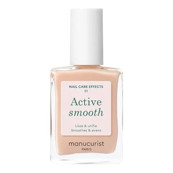 Manucurist Active  Nail Concealer Polish & Care 2 in 1 Nude Nail Polish Nail Strengthener and Growth No Lamp Nail Concealer Ridge Filler for Nails Beige Finish