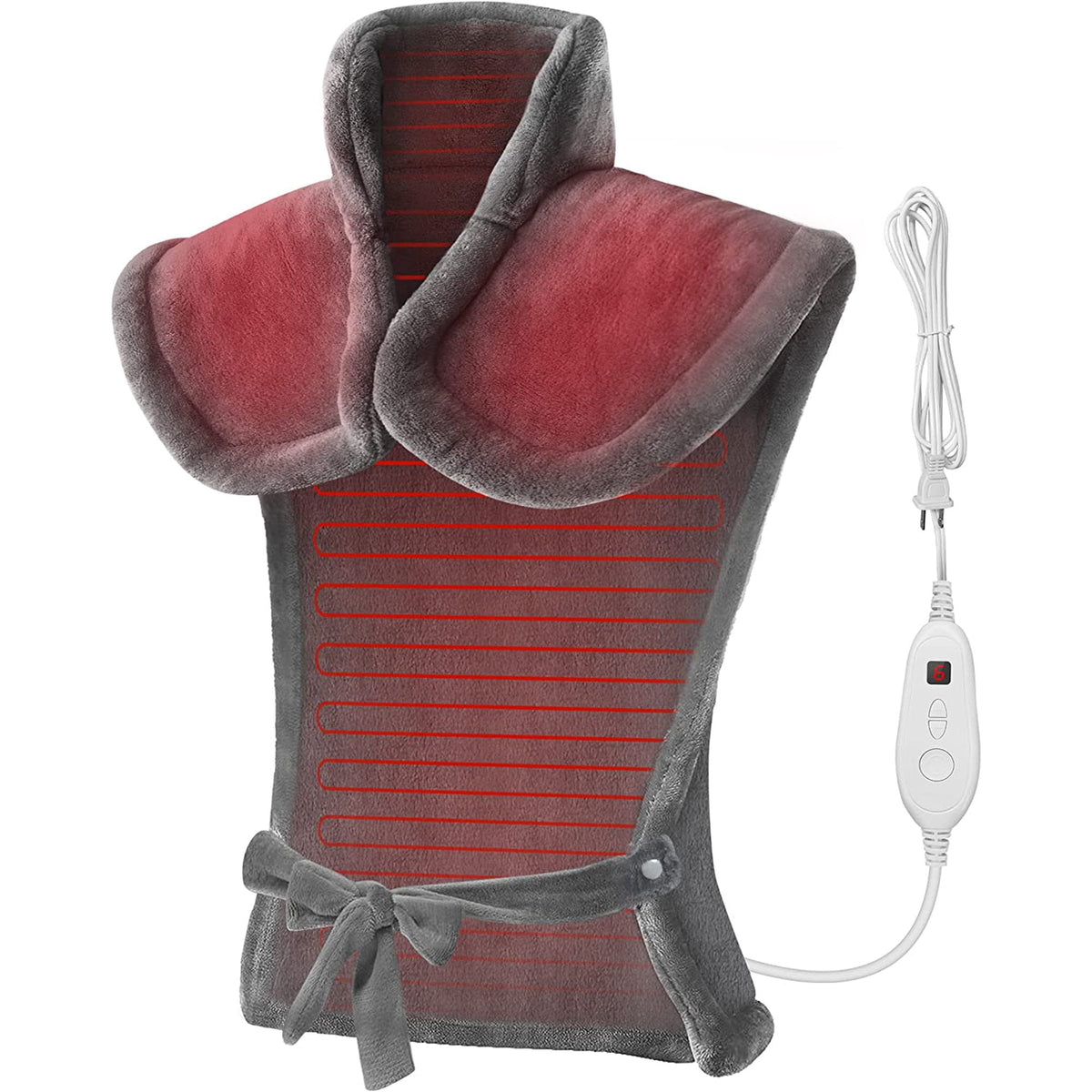 Snailax Heating Pad for Back Pain Relief - Large Electric Heat Pad for Neck and Shoulders