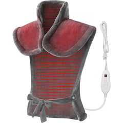 Snailax Heating Pad for Back Pain Relief - Large Electric Heat Pad for Neck and Shoulders