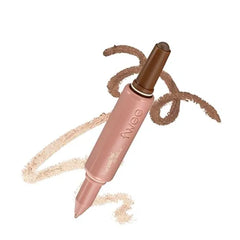fwee Long Lasting Dual Coloring Stick Eye Shadow, Different POV Multi Use Eye Makeup All in one dual shadow Soft Powder Finish, Grey Shimmer Eyeshadow, Crease Proof