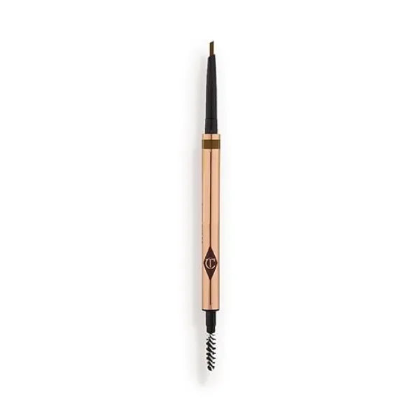 Charlotte Tilbury Brow Cheat Eyebrow Pencil – Refillable Micro-Precision Angled Brow Pencil with Vitamin E & Carnauba Wax