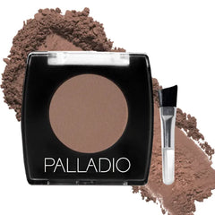 Palladio Brow Powder for Eyebrows, Soft and Natural Eyebrow Powder with Jojoba Oil & Shea Butter, Helps Enhance & Define Brows, Compact Size for Purse or Travel, Includes Applicator Brush