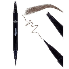 Mynena Waterproof Microblading Eyebrow and Eyeliner Pen | Quick Drying Long Lasting Smudgeproof | Micro-Fork Fine Tip Pencil for Natural Hairlike Tattoo Sketch | Sensitive Skin Friendly | Easy to Use