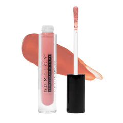 DRMTLGY Lip Silk SPF 40 – Tinted Balm, Gloss, Oil with Mineral Sunscreen, Hydrating, Plumping, Non-Sticky Formula, Lip Tint for Women, Moisturizer with UV Protection