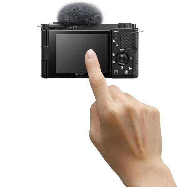 Sony Alpha ZV-E10 Mirrorless Vlog Camera (ZV-E10/BQ) - Black