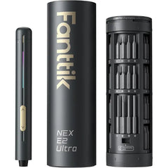Fanttik E2 Ultra Mini Electric Screwdriver, Cordless Screwdriver, Max 0.6N.m, 50 Magnetic Bits, 5/32 Hex, Magnetic Storage, Repair Tool for Electronics, Camera, Laptop, and PC Build