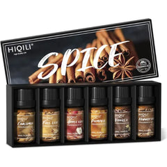 HIQILI Premium Fragrance Oil Gift Sets – 6-Pack Scented Oils for Candle Making, Diffusers, Soap & DIY Crafts (6 x 10ml)