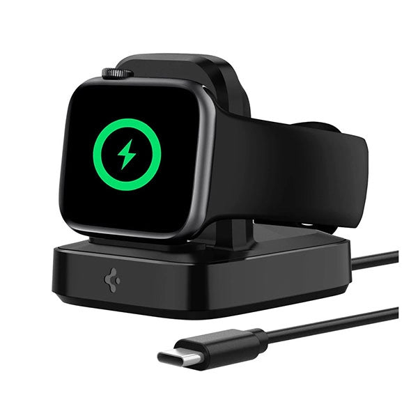 Spigen Watch Charger Stand MFi Certified Fast Charger with Nightstand Mode for Apple Watch