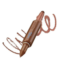 fwee Long Lasting Dual Coloring Stick Lip Liner, Pretty Savage All in one dual stick, Retractable Lip Liner Lipstick Combo, Satin Finish Smooth glide, Smudge proof