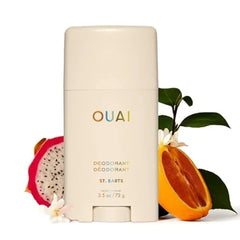 OUAI Aluminum Free Deodorant Women's Deodorant with 24 Hour Odor Control & Invisible Application Enriched with Notes of Rose, Berry, Lychee & Pink Peppercorn