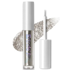 Erinde Liquid Glitter Eyeshadow Eyeliner, Metallic Shimmer Glitter Eyeshadow Liner, High Pigment Colored Eyeliner, Waterproof Long Lasting Sparkle Christmas Eye Makeup for Women