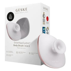 GESKE Body Brush 4 in 1 Design with Metal Ring Cleansing Brush for the Entire Body Professional Deep Cleaning Soft Silicone Bristles Ergonomic Two Finger Design