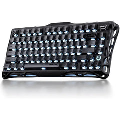 GravaStar Mercury K1 75% Wireless Mechanical Gaming Keyboard – Aluminum Alloy Exoskeleton, Hot-Swappable Gasket Mount, RGB Backlit