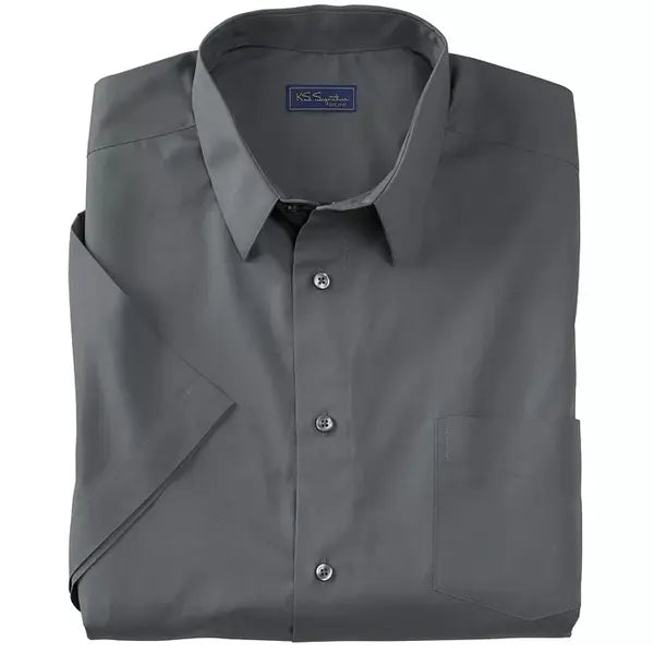 KingSize Big & Tall Wrinkle-Free Short-Sleeve Dress Shirt