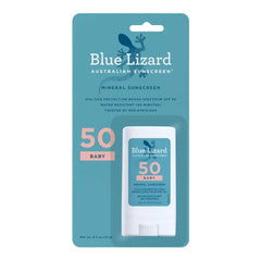 BLUE LIZARD Baby Mineral Sunscreen SPF 50+ – Zinc Oxide Broad Spectrum UVA/UVB Protection, Water-Resistant, Fragrance-Free with Smart Cap Technology