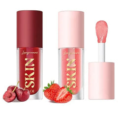 BANGFENG Lip Glow Oil – Hydrating, Non-Sticky Plumping Lip Gloss & Tinted Lip Balm | Long-Lasting Moisturizing Shine, Big Brush Head