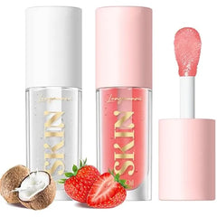 LANGMANNI Lip Oil,No Sticky Gloss Lip Balm Lip Care,Fruit Flavoured Lip Oil For Dry Lip's Moisturizing Hydrating And Nourishing