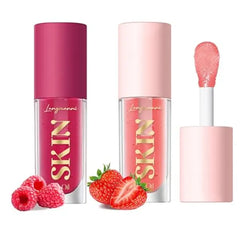BANGFENG Lip Glow Oil – Hydrating, Non-Sticky Plumping Lip Gloss & Tinted Lip Balm | Long-Lasting Moisturizing Shine, Big Brush Head