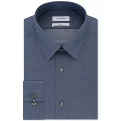 Calvin Klein Men's Slim-Fit Non-Iron Herringbone Dress Shirt