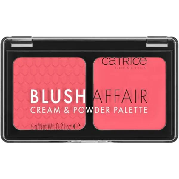 Catrice Blush Affair Cream & Powder Palette - Highly Pigmented Radiant Cream & Soft Matte Powder - Vegan & Cruelty Free