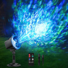 Alinkey Outdoor RGB Laser Projector Lights 3 Color Starry Sky Firefly Effect