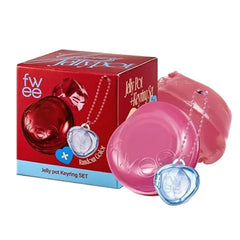 fwee Glowy Jelly Pot + Keychain SET Dewy Jelly Lip & Blush Color, Tinted Glow Jelly Balm, Dewy Buildable Finish