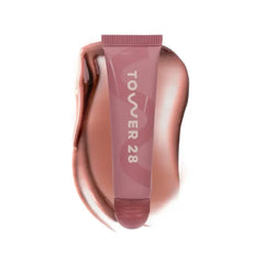 Tower 28 LipSoftie Tinted Lip Balm Treatment - Hydrating Glossy Balm + Overnight Lip Mask with Jojoba Oil + Shea Butter, Sweet, Cushiony Formula for Smooth, Soft Lips, SOS Vanilla