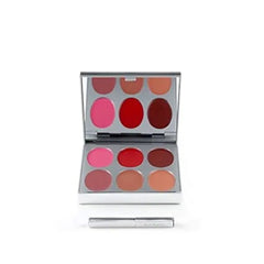 Jerome Alexander New Again Lipstick Palette & Retractable Brush, 6 Hot Poured, Buildable & Blendable Smooth Matte Shades