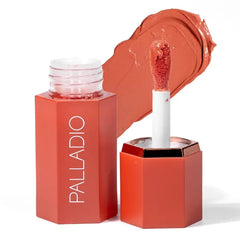 Palladio Liquid Blush for Cheeks & Lips 2-in-1 Makeup Face Blush, Weightless Cream Formula, Smudge Proof Long-Wearing Pigmented Blush, Natural Look Makeup Face Blushes, Dewy Finish