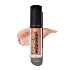 Palladio Liquid Eyeshadow, creamy shimmery formula that instantly adheres to the eyelid with flexible applicator wand for over 8 hours of smudge and crease-proof wear