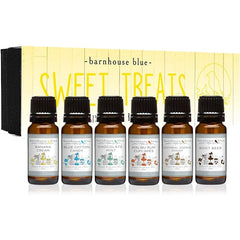 Barnhouse Blue Premium Fragrance Oil Sets – Island Retreat & Sweet Treats Collections – 6-Piece Scented Oils for Candle, Soap & DIY Making – 10ml Bottles
