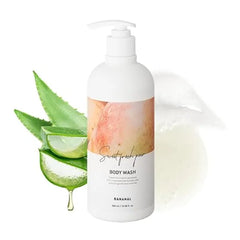BANANAL Korean Body Wash with Hyaluronic Acid & Aloe Hydrating Moisturizing Cleanser for All Skin Infused with Natural Extracts Paraben & Silicone Free