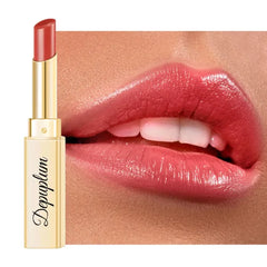 Depuplum Lipstick for Women Hydrate Glossy Lipstick Moisture Lip Gloss Sheer-Medium Coverage Shine Tinted Lip Balm for Dry Lips