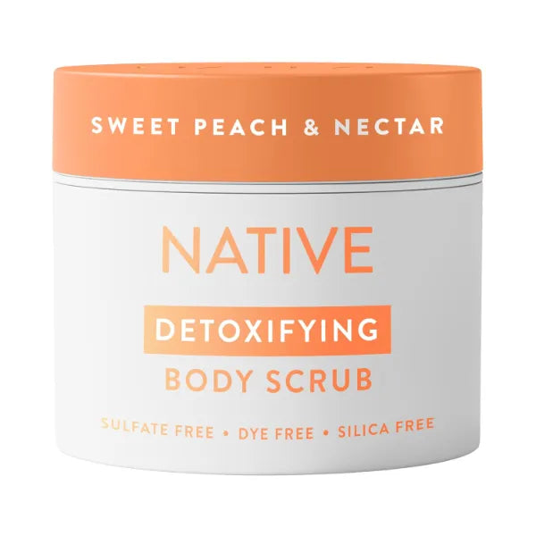 Native Body Scrub, Exfoliating and Detoxifying for Soft Skin, Sulfate Free - 12 oz
