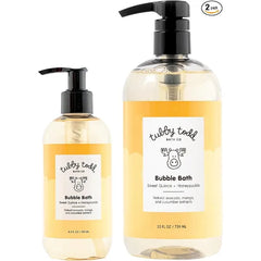 TUBBY TODD Bubble Bath for Kids, Toddlers & Babies Hypoallergenic, Non Irritating Sensitive Skin Bubble Bath 2 Pack