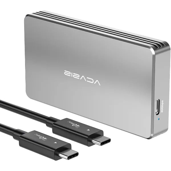 ACASIS 40Gbps USB4 M.2 NVMe SSD Enclosure (TBU401) with Tool-Free Installation & Cooling Fan, Supports 2230/2242/2260/2280 M-Key & B+M Key SSDs, Compatible with Thunderbolt 3/4 & USB 3.2