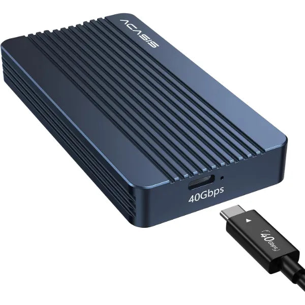 ACASIS 40Gbps M.2 NVMe SSD Enclosure (TBU405/TBU405 Pro) for Thunderbolt 4/3 & USB4, Aluminum Heat Sink, Supports 2230/2242/2260/2280 SSDs for M1/M2 Pro/Max