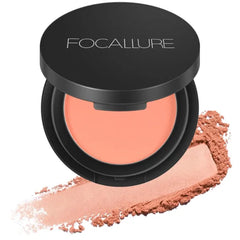 FOCALLURE Silky Face Pressed Blush,High Pigment Mineral Blusher,Create a Fade-free Flawless Finish and Give your Skin a Natural Glow,Lightweight Facial Blusher Makeup
