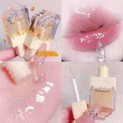 Huda Beauty TYTSPEASY Ice Lip Oil Moisturizing Moisturizing Lip Oil Water Light Display White Lip Plain Makeup Light Lip Glaze（30ml） Newbang Lip Gloss Reddish Brown Kvd Beauty Huda Lip Stain Kab Lip Oil