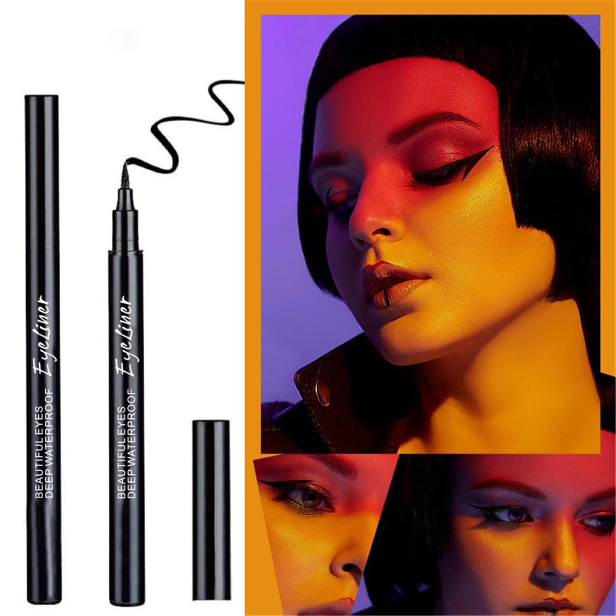 Huda Beauty TYTSPEASY Thin Black Liquid Long Lasting Ink For Women 1.5ml Hudabeauty Eye Liner Tool Expensive Makeup Peel Off Lip Stain Eye Brightener Stick Eye Crayon Lipotle Wonderskin Milk Makeup Eye Liner