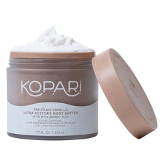 Kopari Ultra Restore Body Butter, Whipped Lightweight Formula, Hyaluronic Acid & Mango Butter, Deep Long-Lasting Moisture