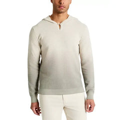 Kenneth Cole Men's 4-Way Stretch Die-Dyed Hooded Sweater