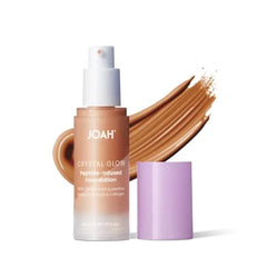 JOAH Crystal Glow Peptide-Infused Foundation, 2-in-1 Multitasking Korean Makeup with Blurring Face Primer, Luminizer, Hydration & Skin Defense for a Flawless Finish, 30ml
