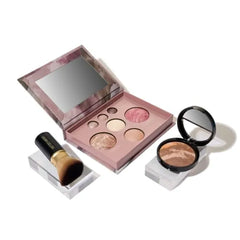 LAURA GELLER NEW YORK Baked Starter Kit - Best of the Best Full Face Palette + Baked Balance-n-Brighten Powder Foundation + Retractable Angled Kabuki Brush Set